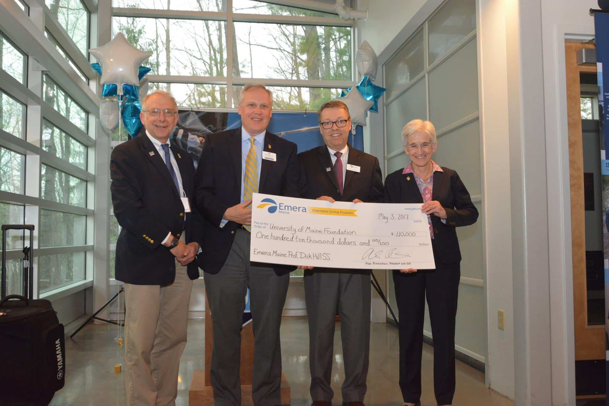 Emera Maine Honors UMaine Professor Dick Hill through Scholarship Fund