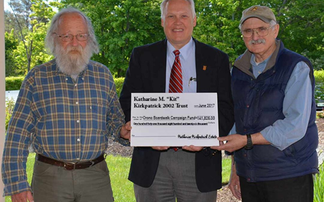 Trust gift to help Orono Bog Boardwalk campaign