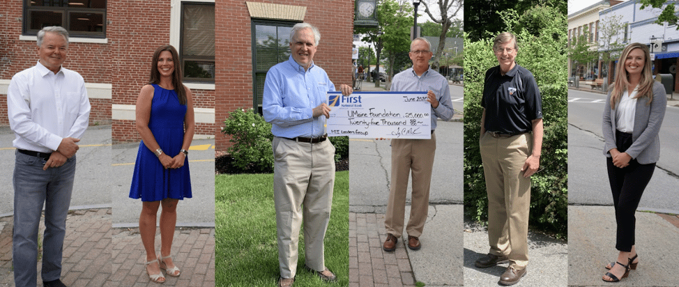 First National Bank pledges $25,000 to support the Mount Desert Island Region Leaders Club of the University of Maine Scholarship