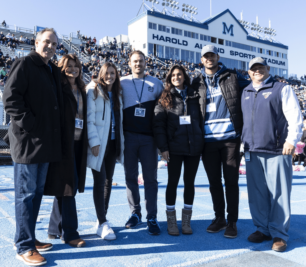 Screen Shot 2022-01-18 at 2.10.46 PM Bernardo family photo at UMaine FB game