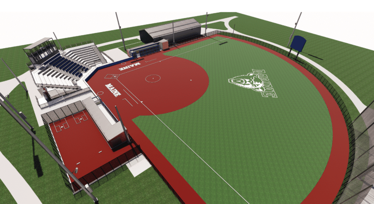 Rendering of UMaine softball complex