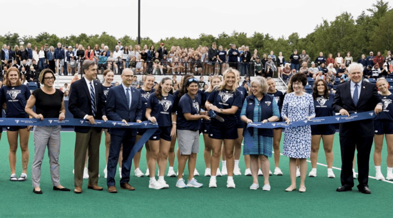 Ribbon cutting for new field hockey complex