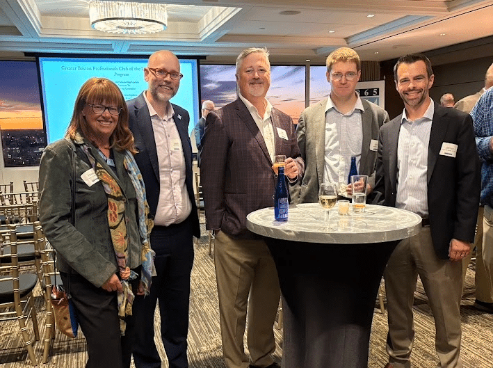 A meeting of alumni and friends at the Greater Boston Professionals Club